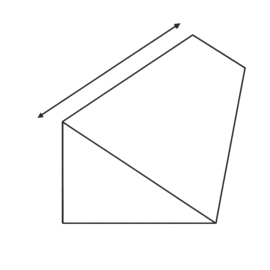 A prism with two identical right-angled triangles as base and a height
